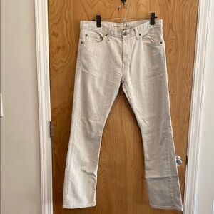 Banana Republic light Gray Vintage Straight Jeans 31x30